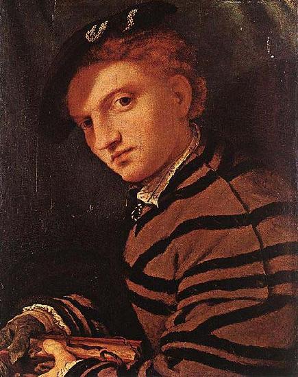 Lorenzo Lotto Young Man with Book oil painting image